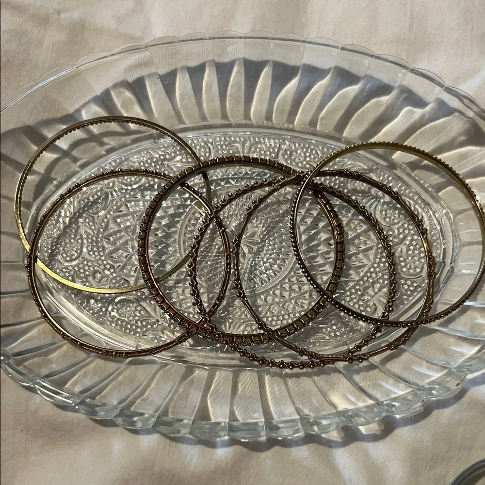 Elegant Gold Bangle Set